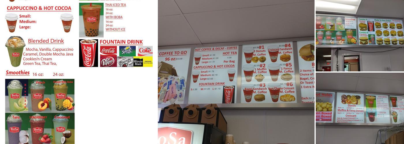 Bosa Donuts Menu