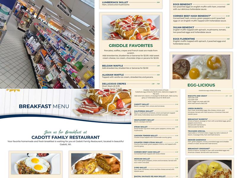 Cadott Family Restaurant Menu