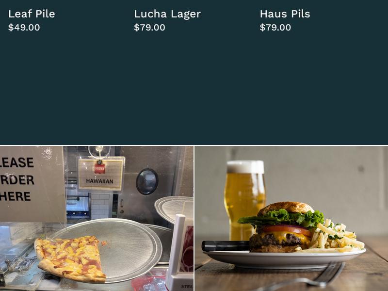 Greenport Harbor Brewing Company Menu