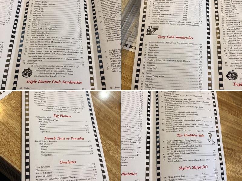 Skylite Deli & Restaurant Menu