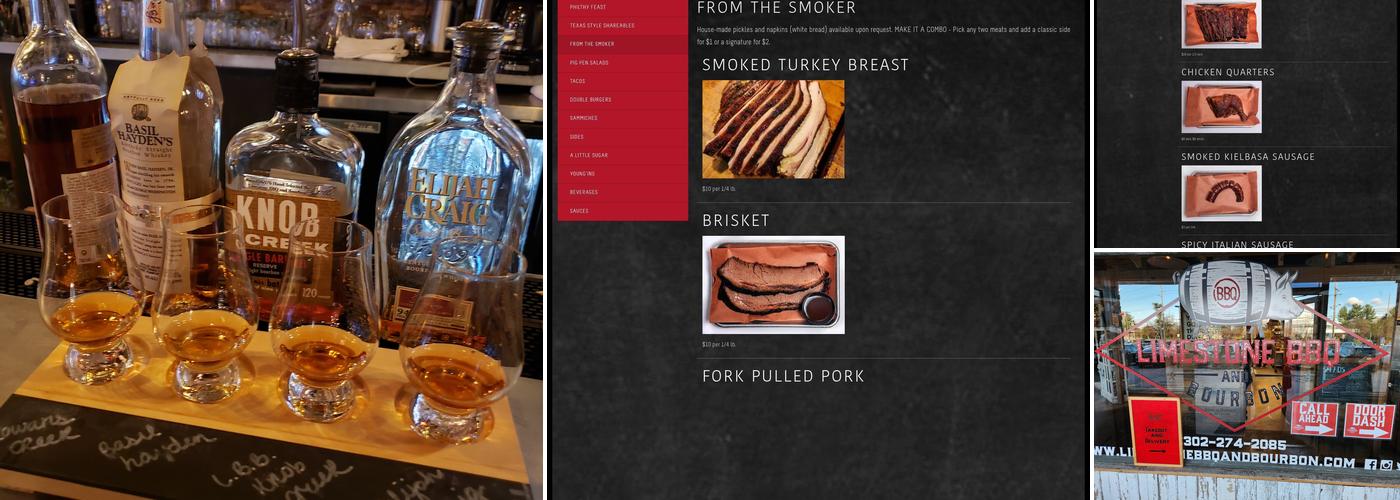 Limestone BBQ and Bourbon Menu