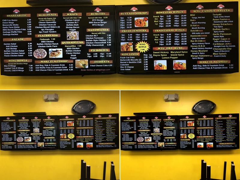 Wings To Go - Bear Menu