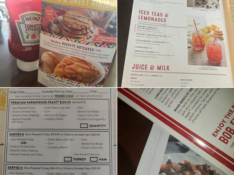 Bob Evans Menu