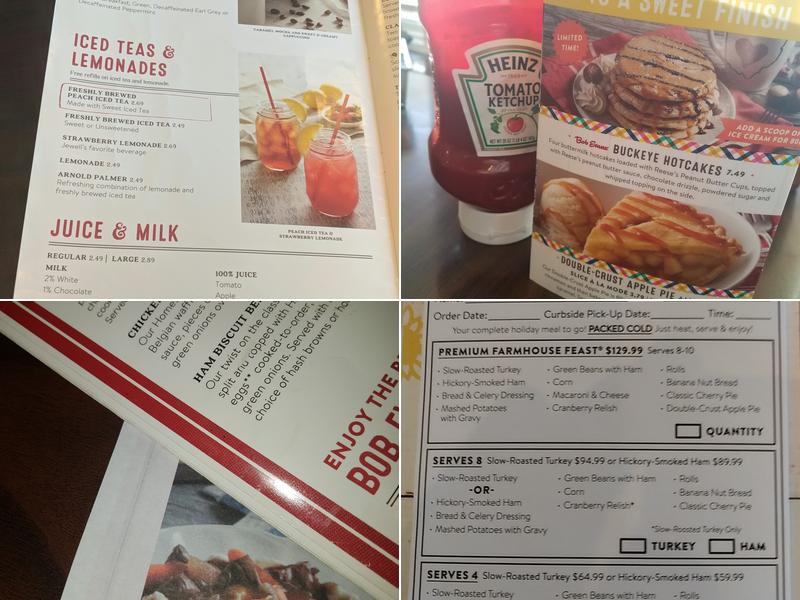 Bob Evans Menu
