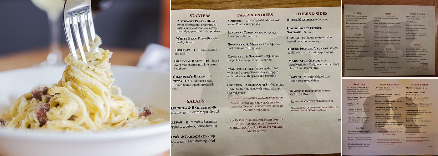 LeoGreta Menu