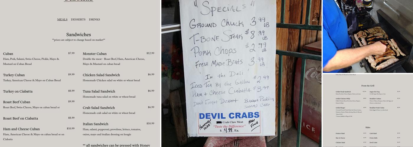 Rick's Custom Meats Menu