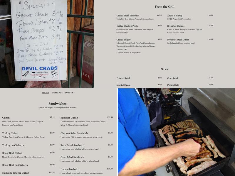 Rick's Custom Meats Menu