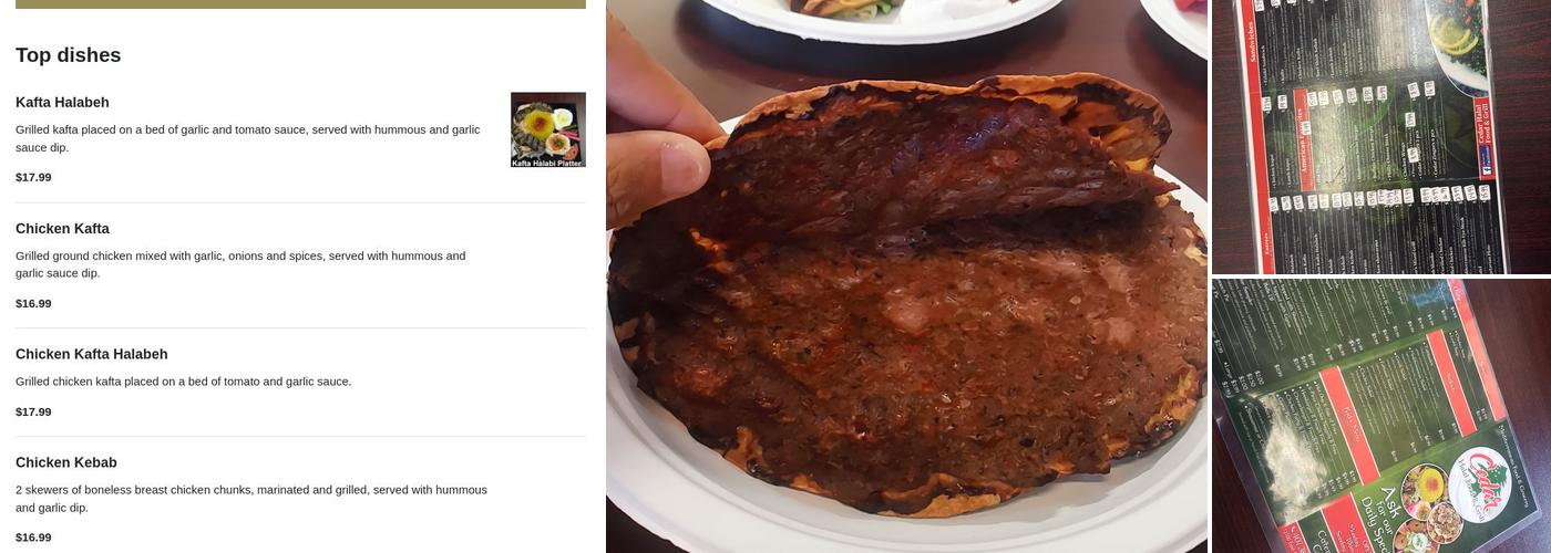 Cedar Halal Food & Deli Menu