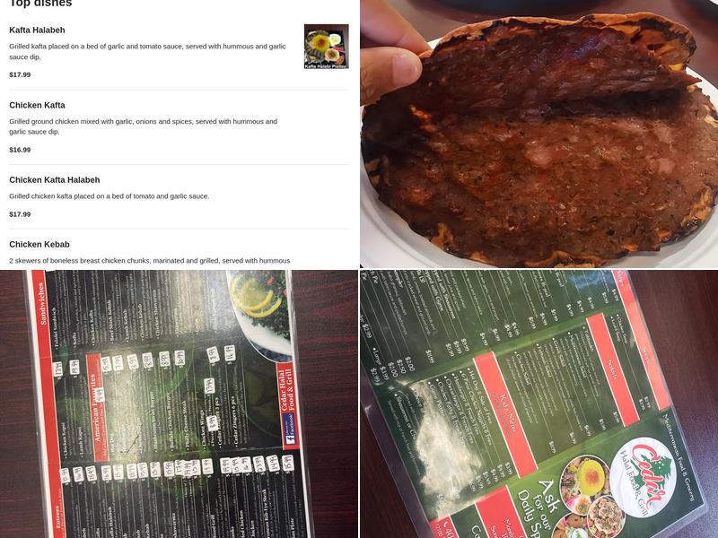 Cedar Halal Food & Deli Menu