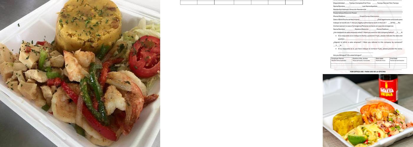 La Fiebre Del Sabor Criollo Menu