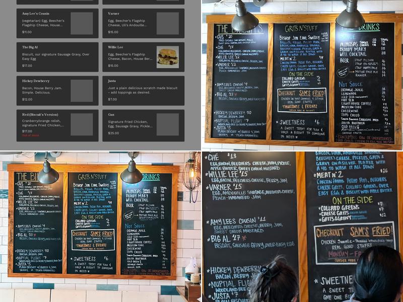 Seattle Biscuit Company Menu