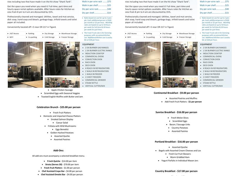 Divine Catering Menu