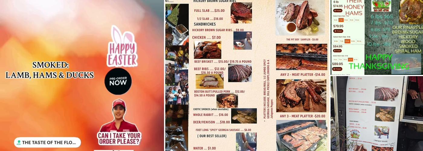 THE TASTE OF THE FLORIDA PIT BOYS SMOKED BBQ Menu