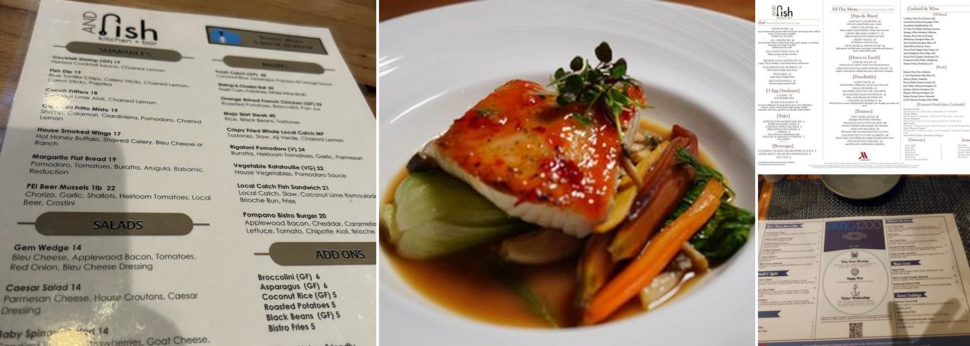 AND Fish Kitchen + Bar Menu
