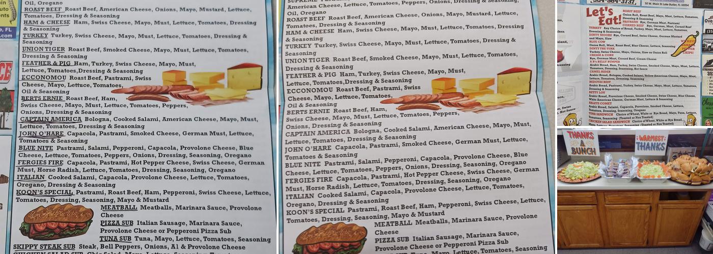 Skips Delicatessen & Specialty Menu