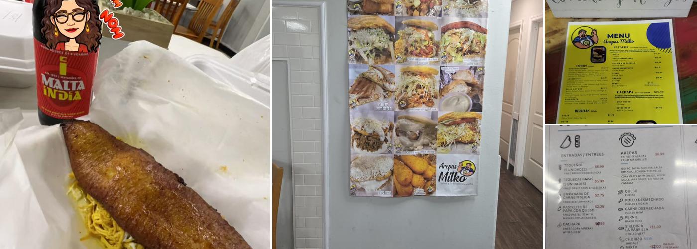 Arepas Milko Menu