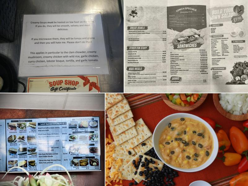 The Soup Shop Menu