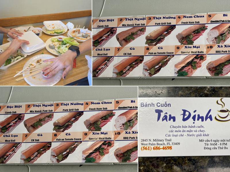 Bánh Cuốn Tân Định Menu