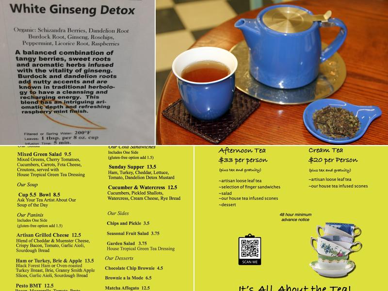 Garden Tea Lounge Menu