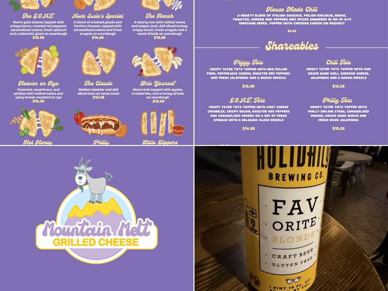 Angry James Brewery Menu