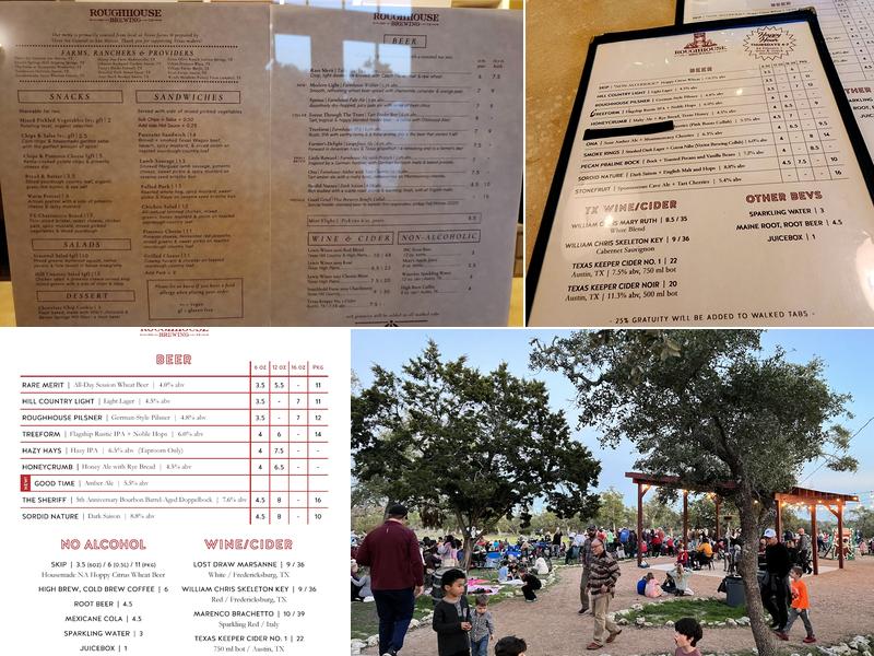 Roughhouse Brewing Menu