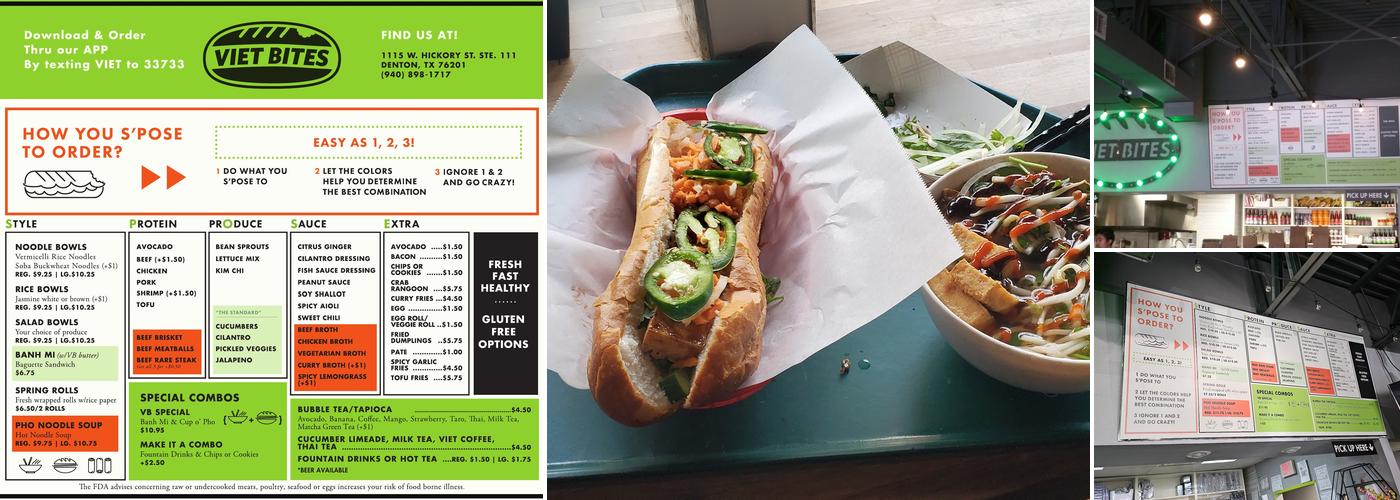 Viet Bites Menu