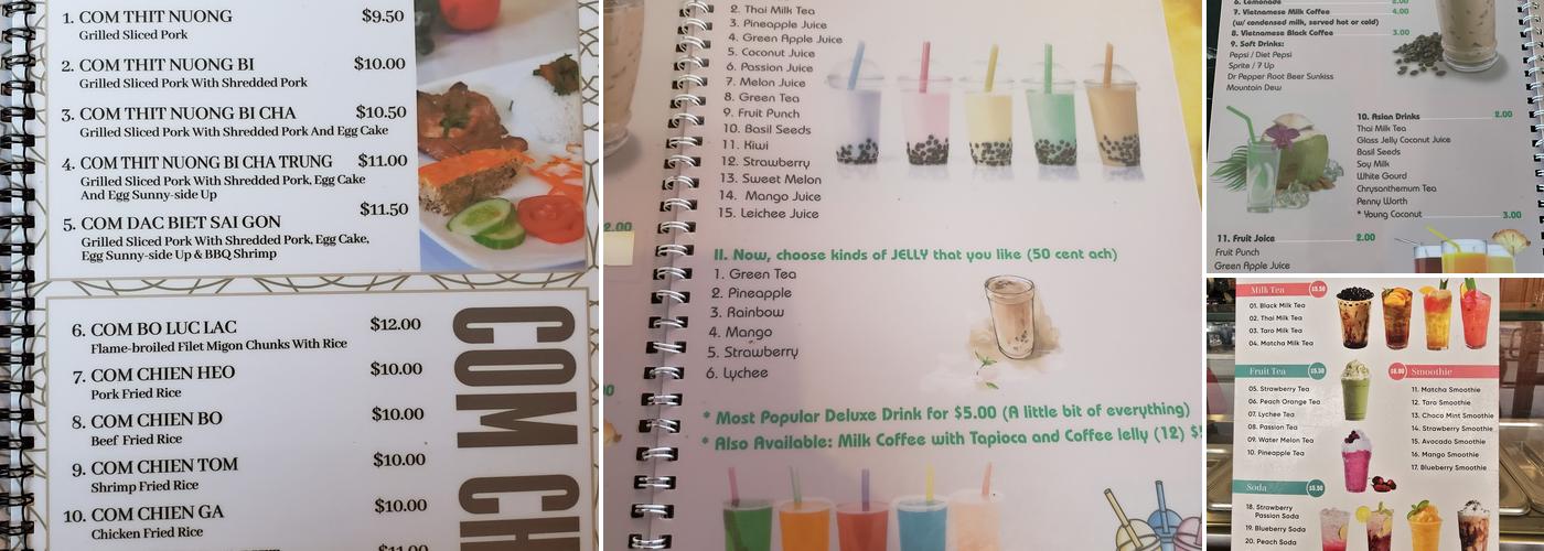 Pho Saigon Menu