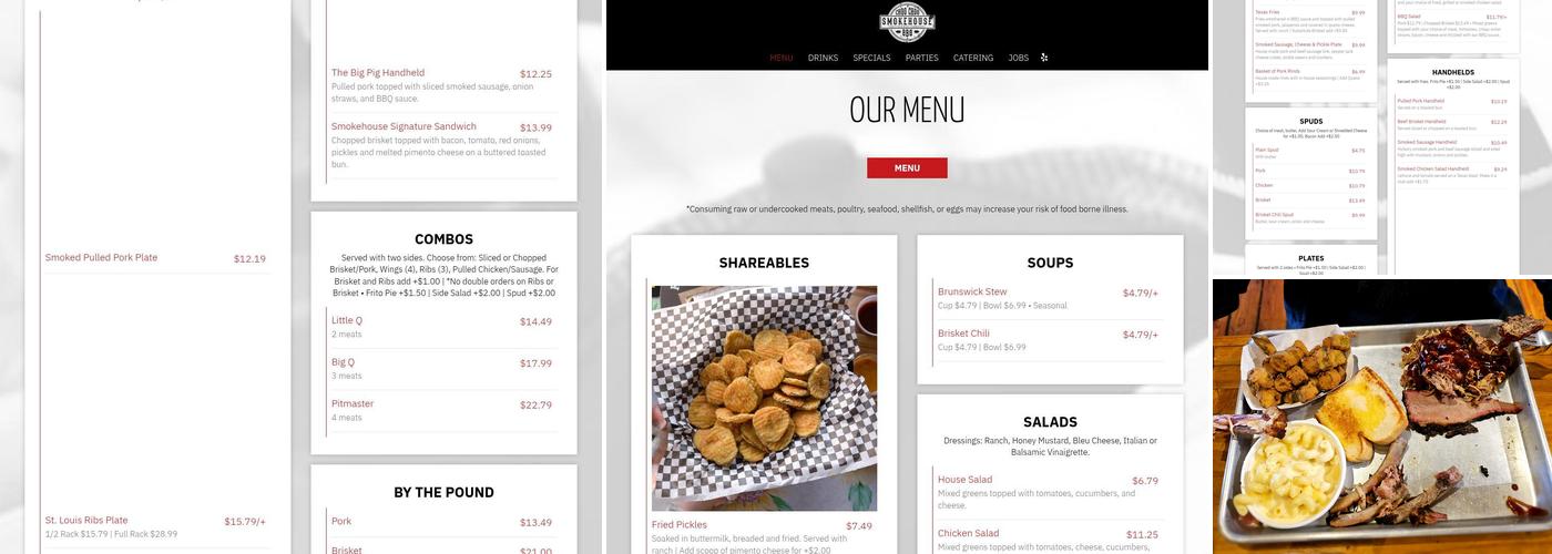Choo Choo BBQ Smokehouse Menu