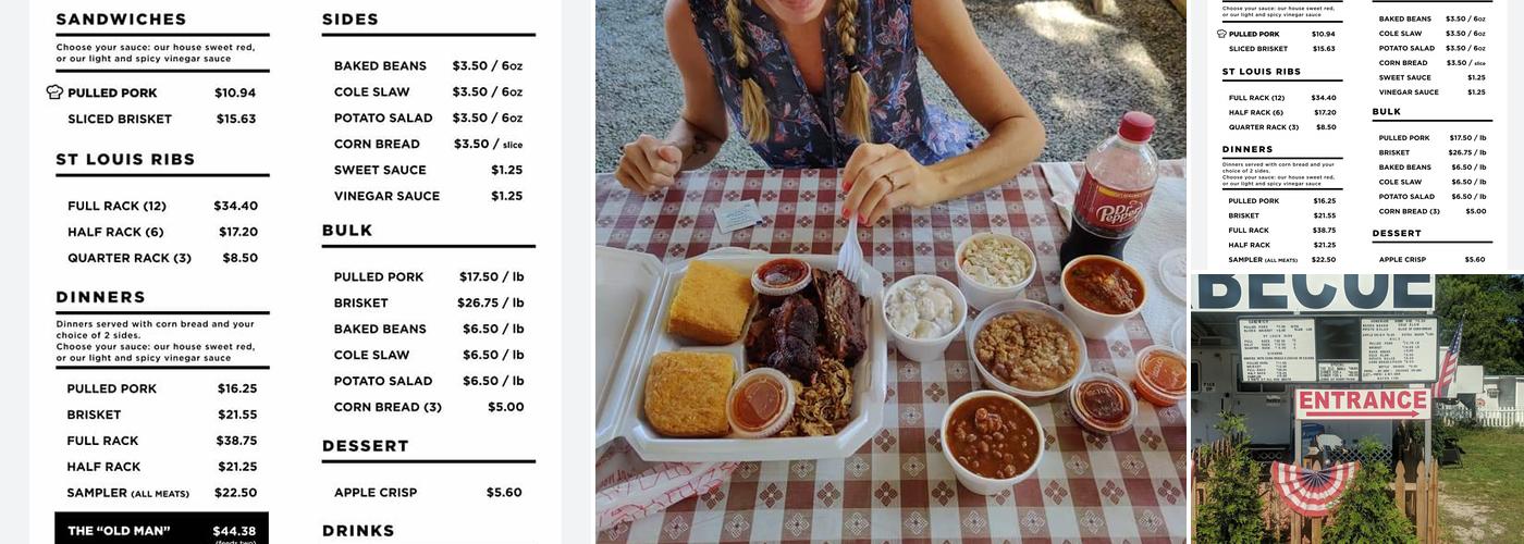 Simply Barbecue Menu