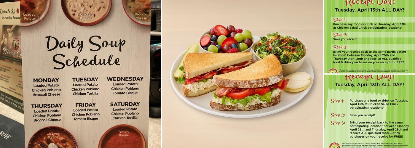 Chicken Salad Chick Menu