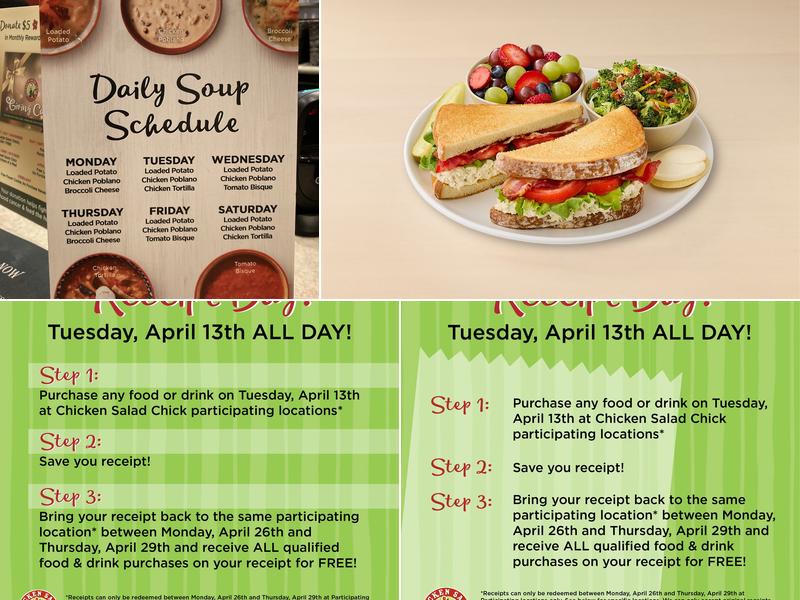 Chicken Salad Chick Menu