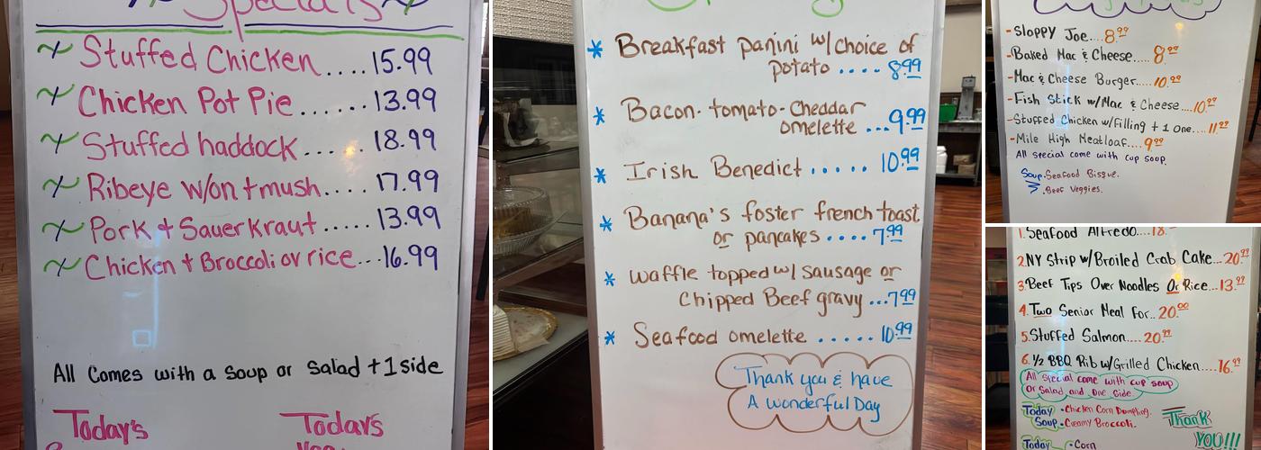 C. C.'s Kitchen Menu