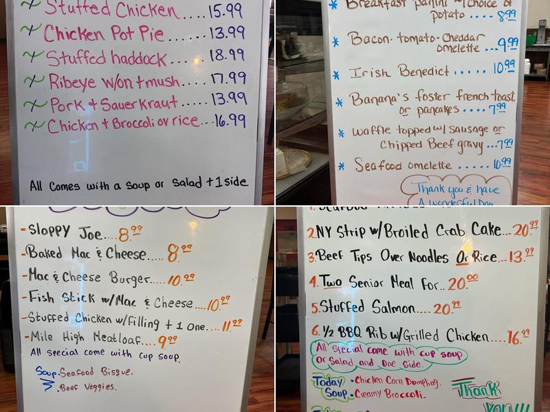 C. C.'s Kitchen Menu