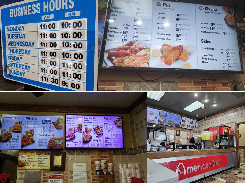 American Deli Menu