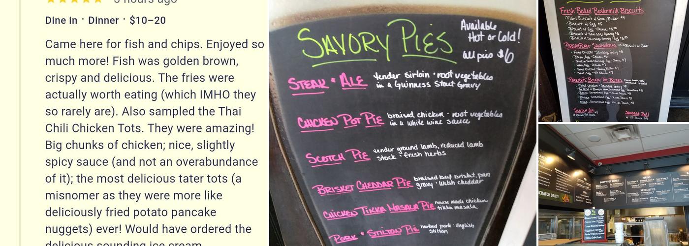 The Pub Chip Shop Menu