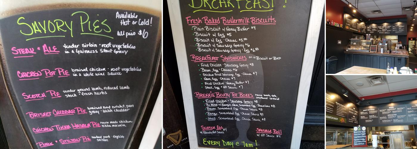 The Pub Chip Shop Menu