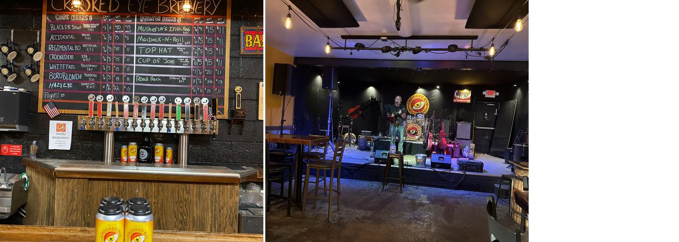 Crooked Eye Brewery Menu