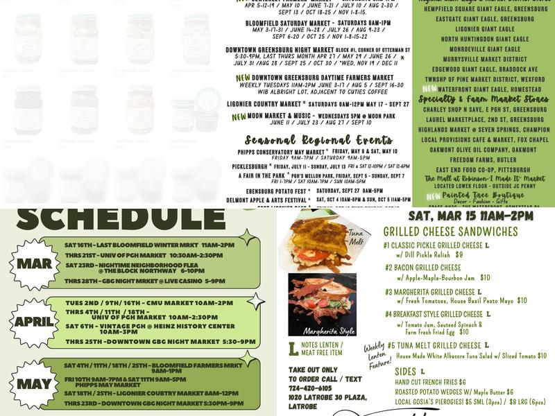 The Pickled Chef Menu