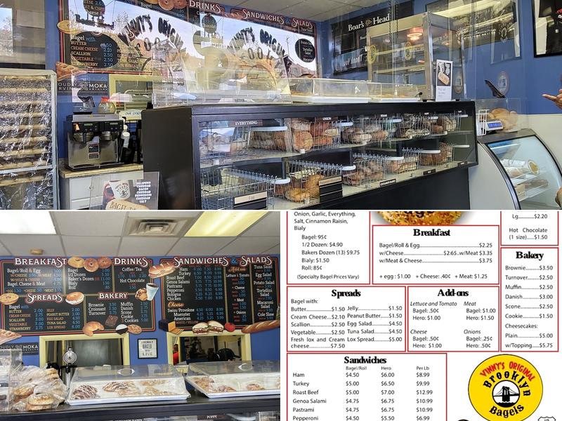 Vinny's Original Brooklyn Bagels Menu