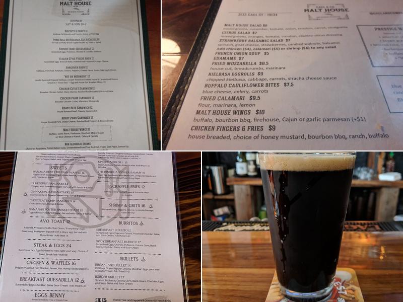 Gaul & Co. Malt House Port Richmond Menu
