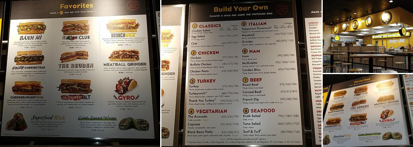 Which Wich Superior Sandwiches Menu