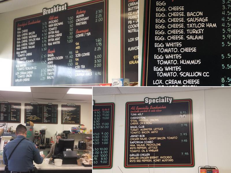 Bagel Emporium Menu