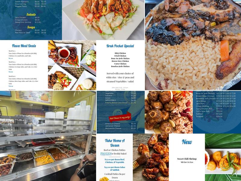 Jamaican Flavors Menu