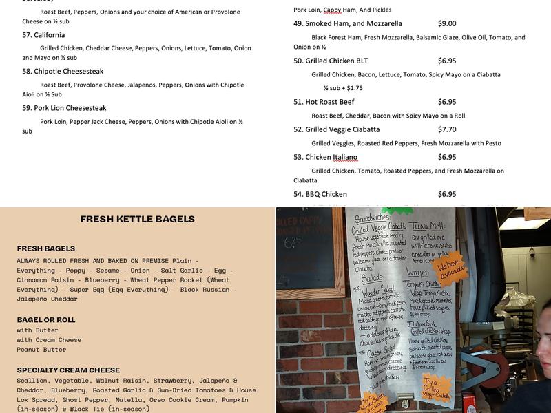 Planet Bagel Menu