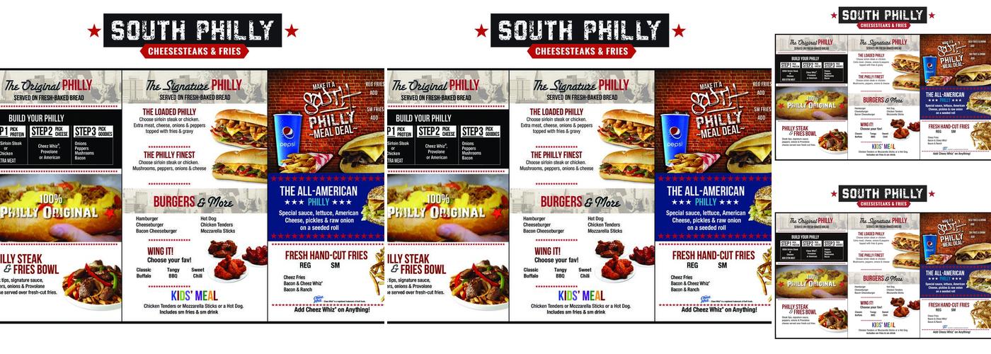 South Philly Steaks & Fries Menu