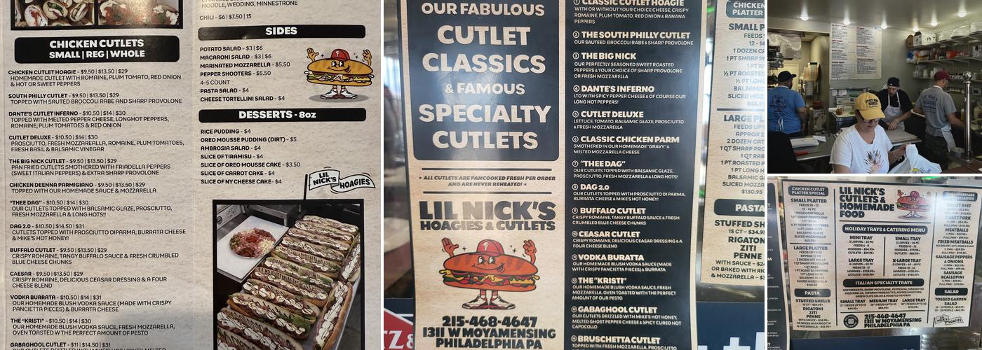 Lil nick's deli Menu
