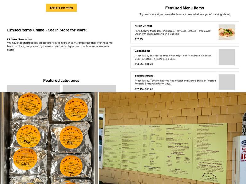 Sam's Menu