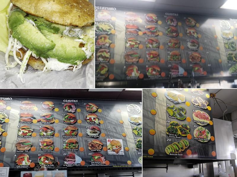 Cemitas Don Adrian Menu