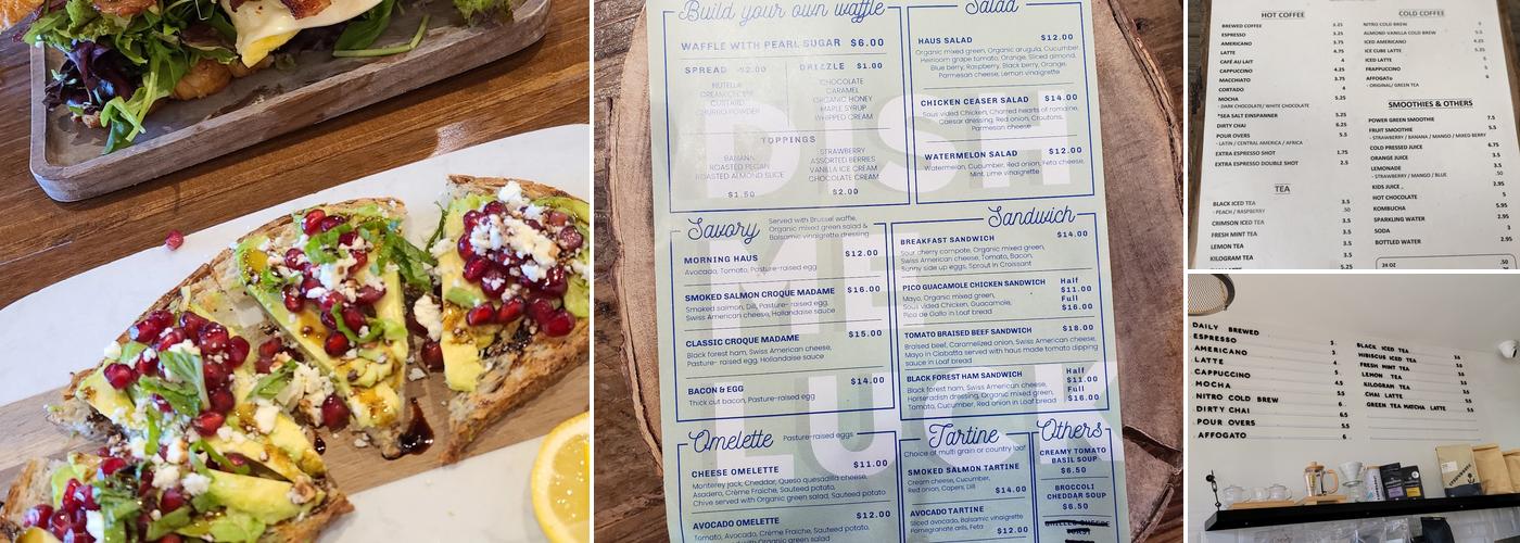 Belgium Waffle Haus Menu