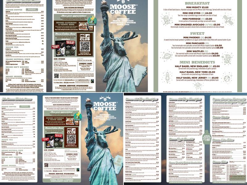 Moose Coffee Menu